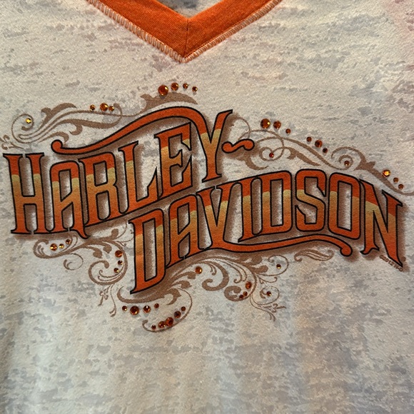 Women’s Harley-Davidson V Neck Tee - Picture 2 of 7